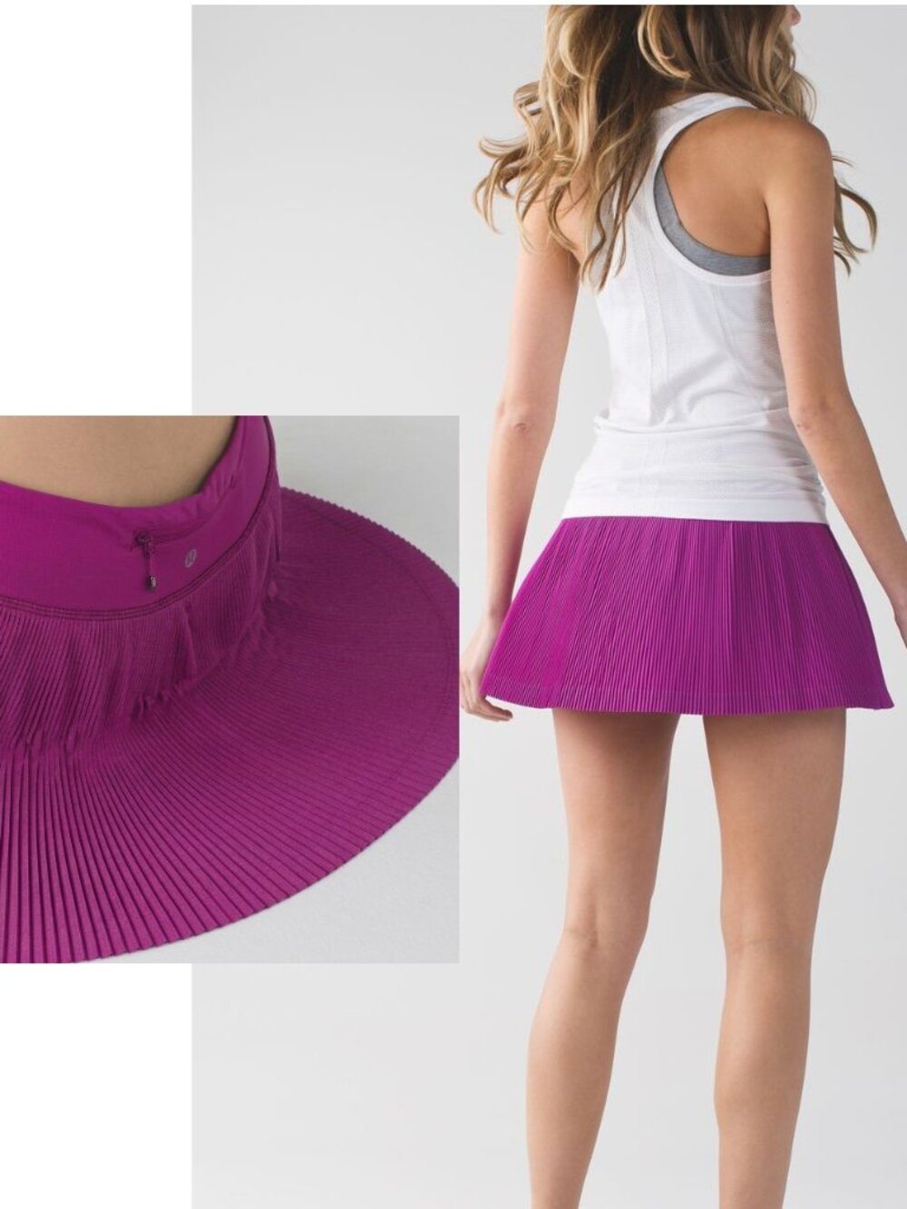 Like New Lululemon Pleat To Street Tennis Skort Skirt w/ Shorts sz 4